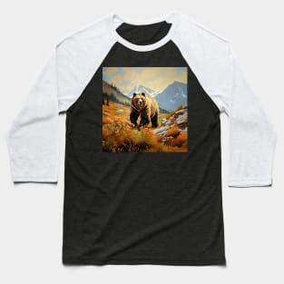 Bear in the Mountains Baseball T-Shirt